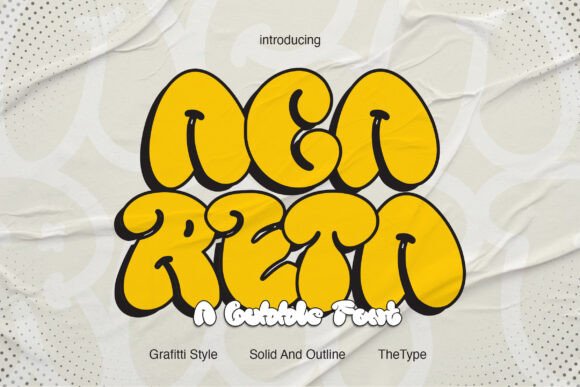 ACARETA: The Groovy Display Font That Brings a Smile