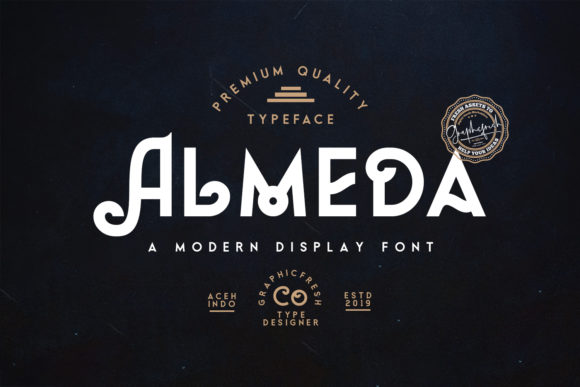Almeda Font: A Modern Vintage Display Typeface for Creative Projects