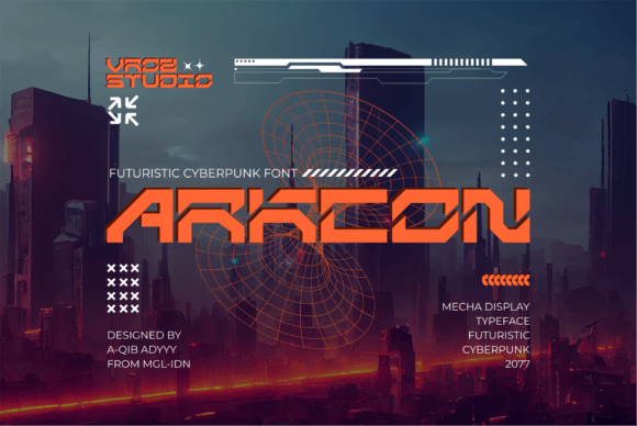Arkcon: A Futuristic Font for Bold Visual Statements