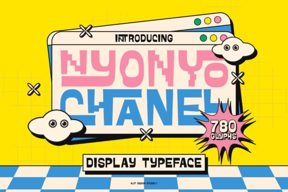 Nyonyo Chanel Typeface: Infuse Groovy Energy into Your Designs