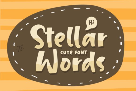 Stellar Words: A Bold Display Font for Modern Projects